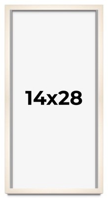Frame White Wash Solid Wood Picture Frame | 0.75 Inch Moulding Wid - More Sizes