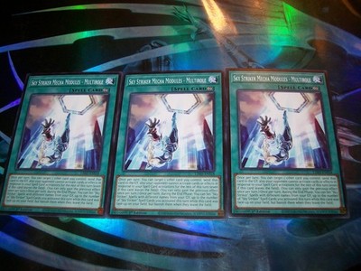 3x Sky Striker Mecha Modules - Multirole 1st Edition Common L26D-ENS18 Yu-Gi-Oh!
