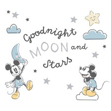 Lambs Ivy Disney Baby Moonlight Mickey Mouse Blue/Black Wall Decals/Stickers