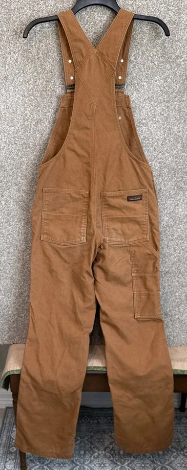 Mono con tirantes Patagonia de lona de cáñamo carpintero doble rodilla para mujer XS marrón 56425 Foto 2 de 4