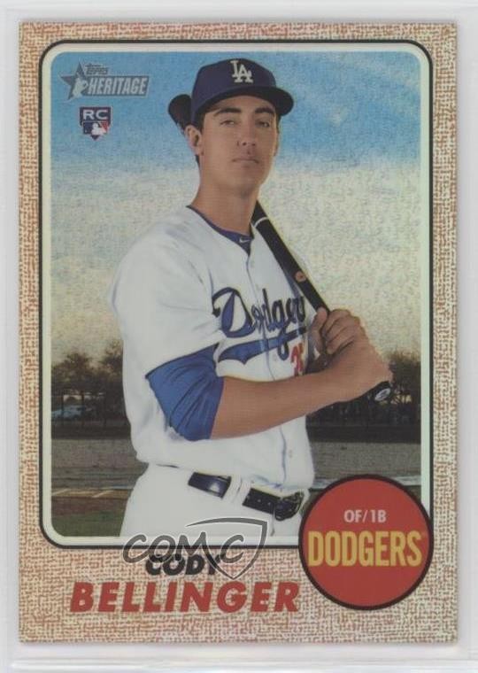 2017 Topps Heritage High Number Chrome Refractor 393/568 Cody Bellinger 0e5c