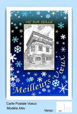 CP ANv 57088 BLUE GREETING POSTCARD 57 VIC ON ROPE