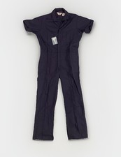 Walls Coveralls 40 Short Master Made Blue Mechanic Work Wear Short Sleeve