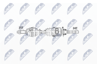 Antriebswelle NTY NPW-FT-017 FüR Doblo Fiat GroßRaumlimousine Multijet JTD 16V