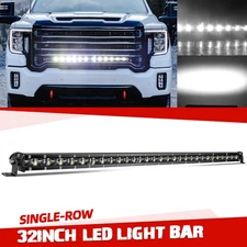 32" Lower Hidden Bumper 6D LED Combo Light Bar For 14-25 GMC Sierra 2500 3500 HD