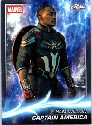 2025 Topps Chrome Marvel Studios Base #167 Captain America Sam WIlson - Phase 5