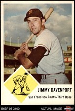 1963 Fleer #65 Jim Davenport Giants 7.5 - NM+