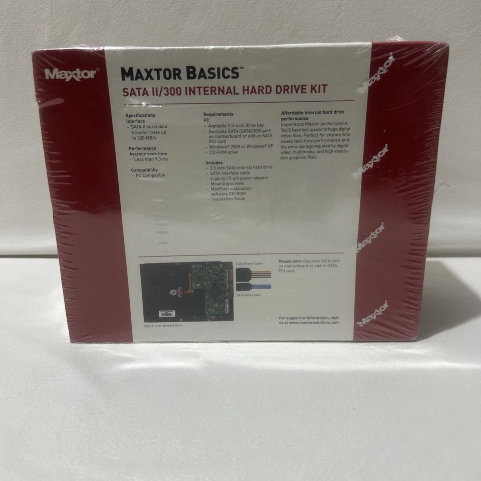 Maxtor Basics 7200RPM 16MB Cache SATA II 320GB Internal Hard Drive Brand New - Image 2 of 4