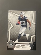 Josh Jacobs Rookies And Stars Base Rookie Card #117 . rookie card picture