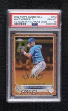 2022 Gilded Collection Etch Rose Gold Refractor 15/25 Whit Merrifield Auto 0ne6