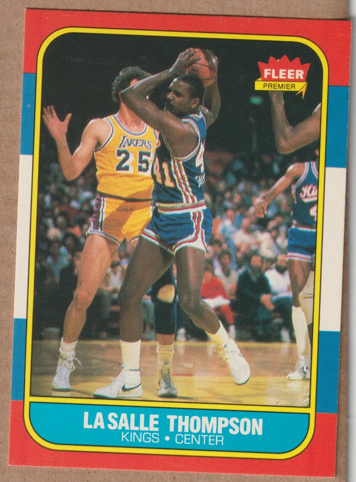 LASALLE THOMPSON 1986-87 FLEER BASKETBALL RC ROOKIE # 110