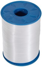 C.E. PATTBERG Geschenkband weiss, 250 Meter Ringelband 10 mm zum Basteln, Dekori