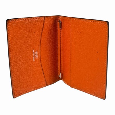 HERMES Orange Leather Small Agenda Planner Cover - Made in France