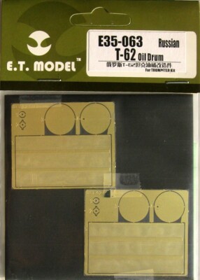 ET Model (E35063) 1:35 T-62 Oil Drum Etched Parts for Trumpeter