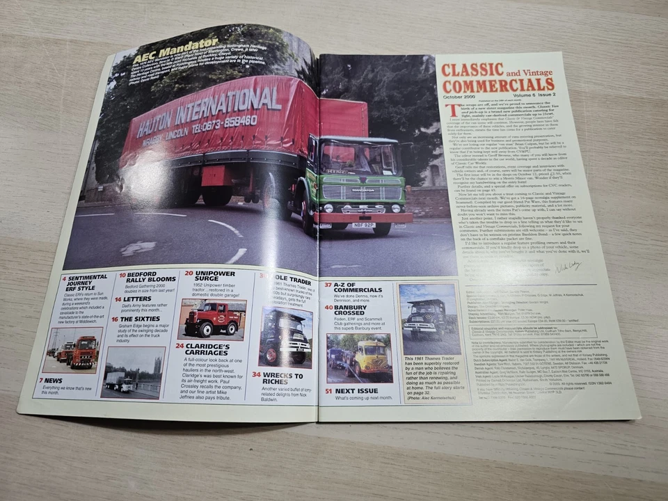 Classic and Vintage Commercials Magazine Vol 6 No 2 October 2000 Bedford  - Image 3 of 4