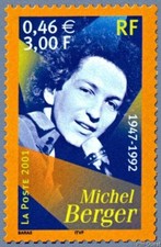 Timbre de 2001 - Croix rouge Artistes chanson - Michel Berger - N° 3395 Neuf