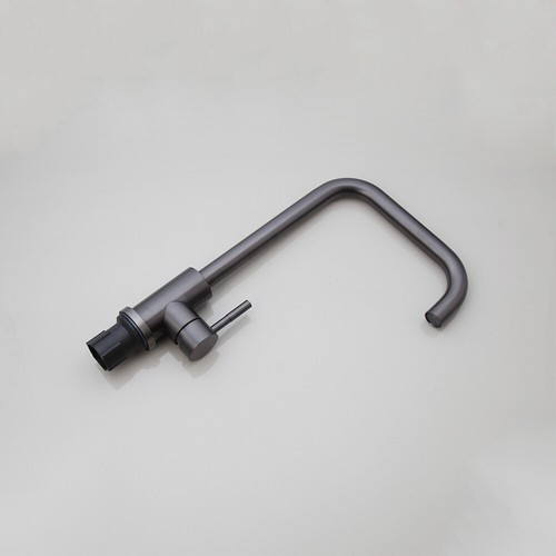360° schwenkbare Einhandbrause Küche Spültischarmatur Nickel/Pistole Metall Mischbatterie - Bild 8 von 37