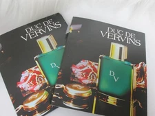 Houbigant Paris DUC DE VERVINS Mens Cologne Sample2ml/0.06fl.oz. x 2 w/cards