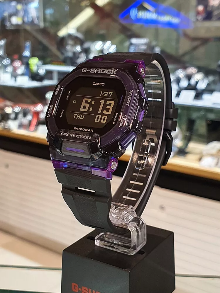 Casio G-Shock GBD-200SM-1A6 Purple Resin Strap Men Watch Original New