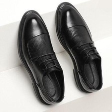 Men's Dress Shoes Formal Business Lace-up Faux Leather Pointy Toe Wedding Party