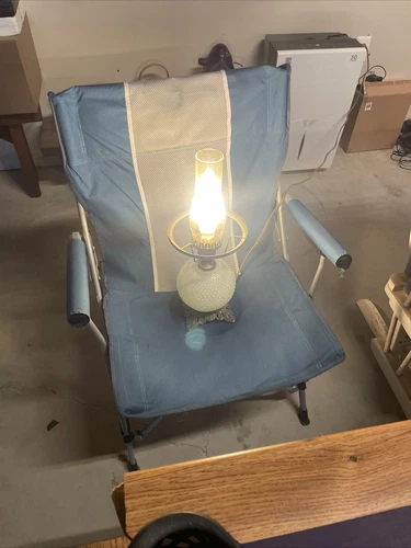 Vintage Milk Glass Lamp Electric Lantern Style