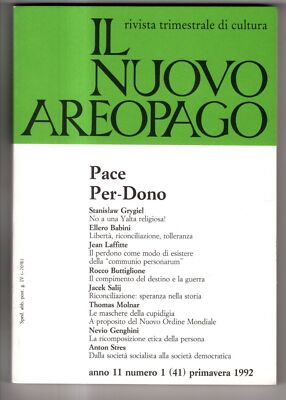 THE NEW AREOPAGUS - N 1 (41), SPRING - 1992 - PEACE. PER-DONO