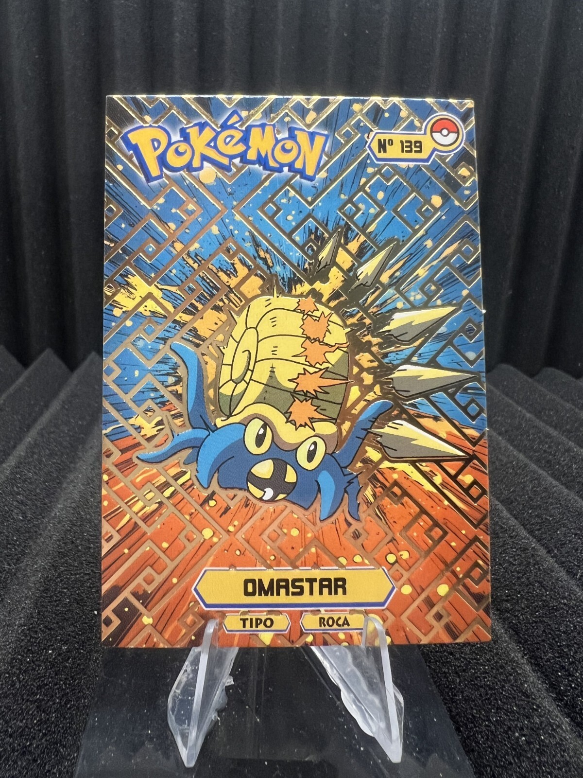 Omastar #139 - Gold Holo - Card Tops Pokedex Database 2024 - Pokemon Card NM