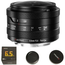 AstrHori 6.5mm F2.0 Ultra Wide Angle 192° Circular Fisheye Lens for X/E/Z/RF/M43