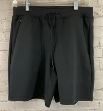 Men's MAX241108S Moisture Wicking Pinnacle Fleece Shorts Black S Small