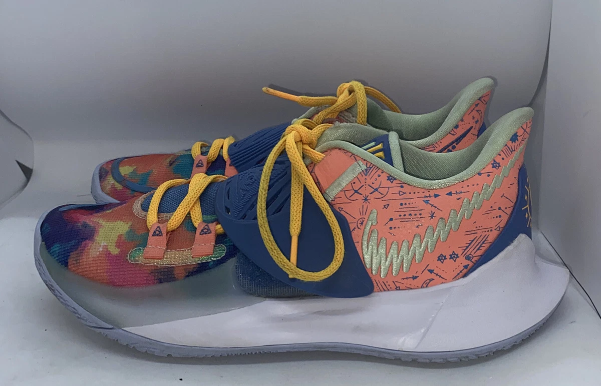 Nike Kyrie Low 3 Tie Dye Atomic Pink Stone Blue CJ1286 600 Mens 7