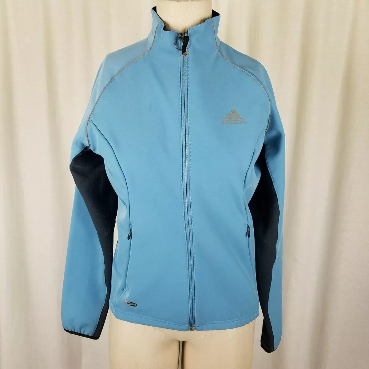 Light blue cheap adidas windbreaker