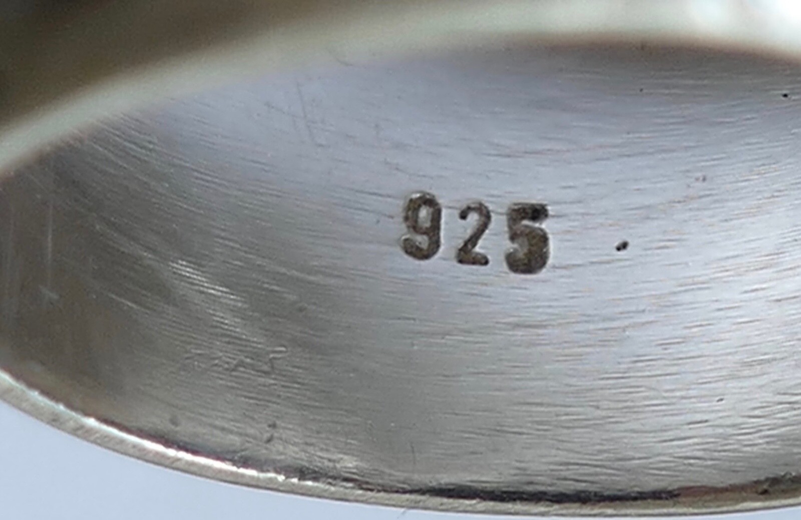 Solid Ring Simple Timeless 925 Silver Vintage 80s… - image 4