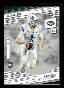 2021 Panini Prestige #202 Zach Wilson Rookie New York Jets