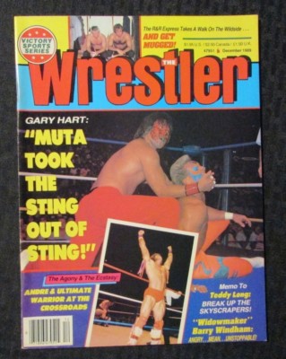 1989 Dec THE WRESTLER Magazine FVF 7.0 Ultimate Warrior / Sting vs Muta
