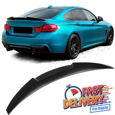 FOR BMW 4 SERIES F36 GRAN COUPE TRUNK BOOT SPOILER M4 V STYLE GLOSS BLACK 14-20