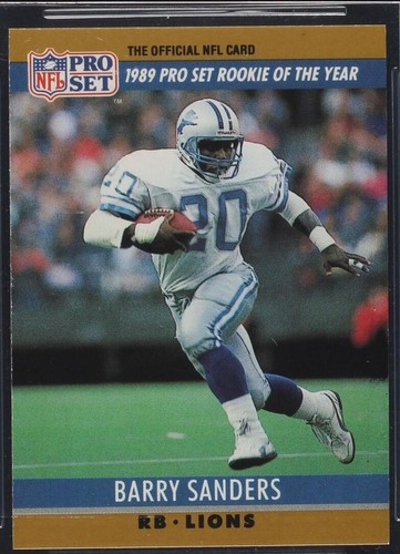 1990 PRO SET ROOKIE OF THE YEAR #1 BARRY SANDERS PSA 10 | eBay