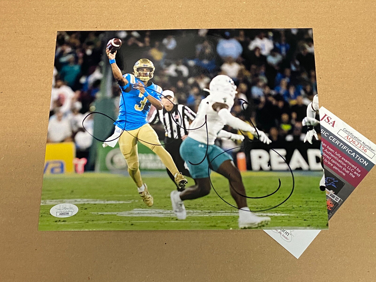 Dante Moore Signed UCLA Bruins Football 8x10 Photo Jsa COA Autographed 