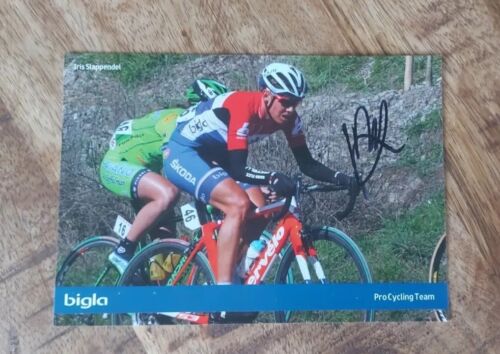 Autogrammkarte SLAPPENDEL Autogramm Rad SIGNED Signiert Cycling kaart Wielrennen - Afbeelding 1 van 1