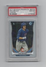 2014 Bowman Prospects Chrome * 1st Rookie Card * Kris Bryant * #BCP25 * PSA 10. rookie card picture