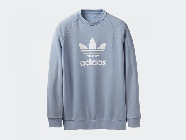 light blue adidas crew neck