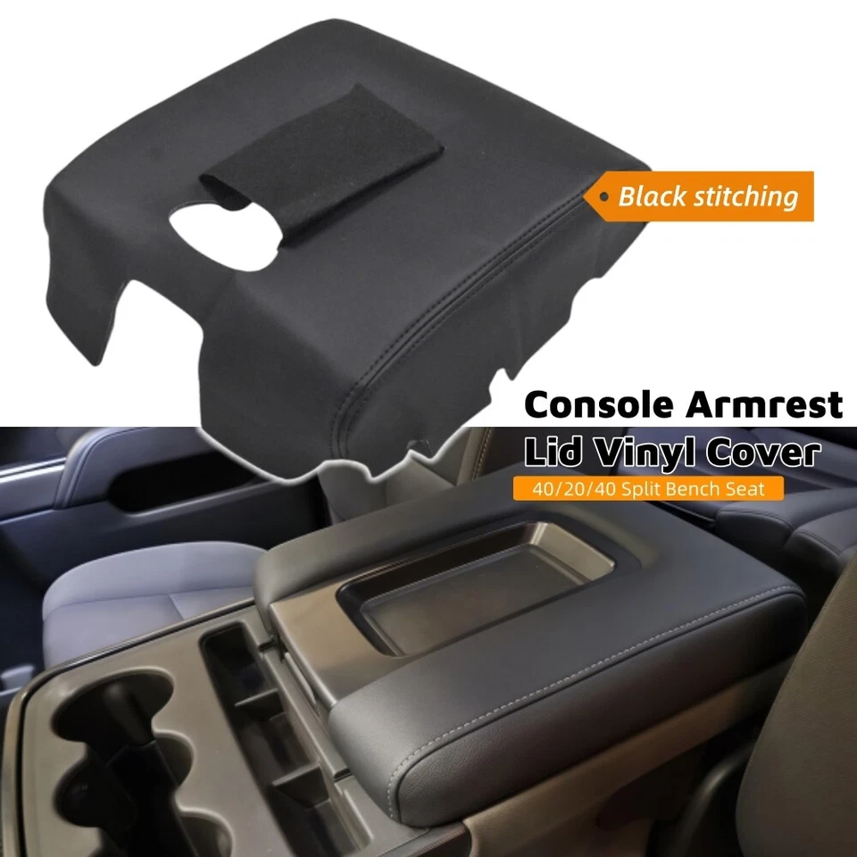 Cubierta reposabrazos tapa consola para Chevy Silverado GMC Sierra 1500 2500HD 2014-2018 Foto 3 de 4