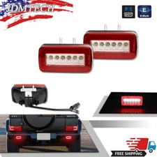 2PC RED LENS LED REAR BUMPER REVERSE FOG LAMPS For 2002-18 MERCEDES G CLASS W463