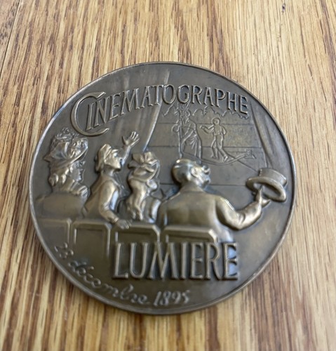 Auguste& Louis Lumiere bronze large coin - Picture 3 of 3