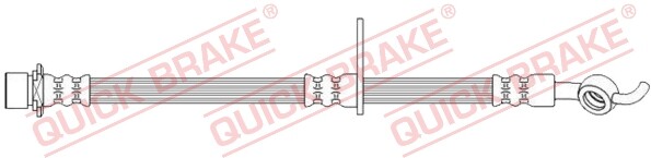Rear Right QUICK BRAKE 50.731 Brake Hose for TOYOTA