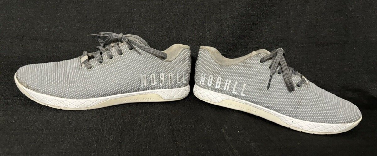 NoBull Light Gray SuperFabric Crossfit Trainer Shoes 