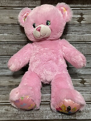 Build-a-Bear BAB Pink Disney Princess Bear Stuffed Animal Plush - Ariel Rapunzel