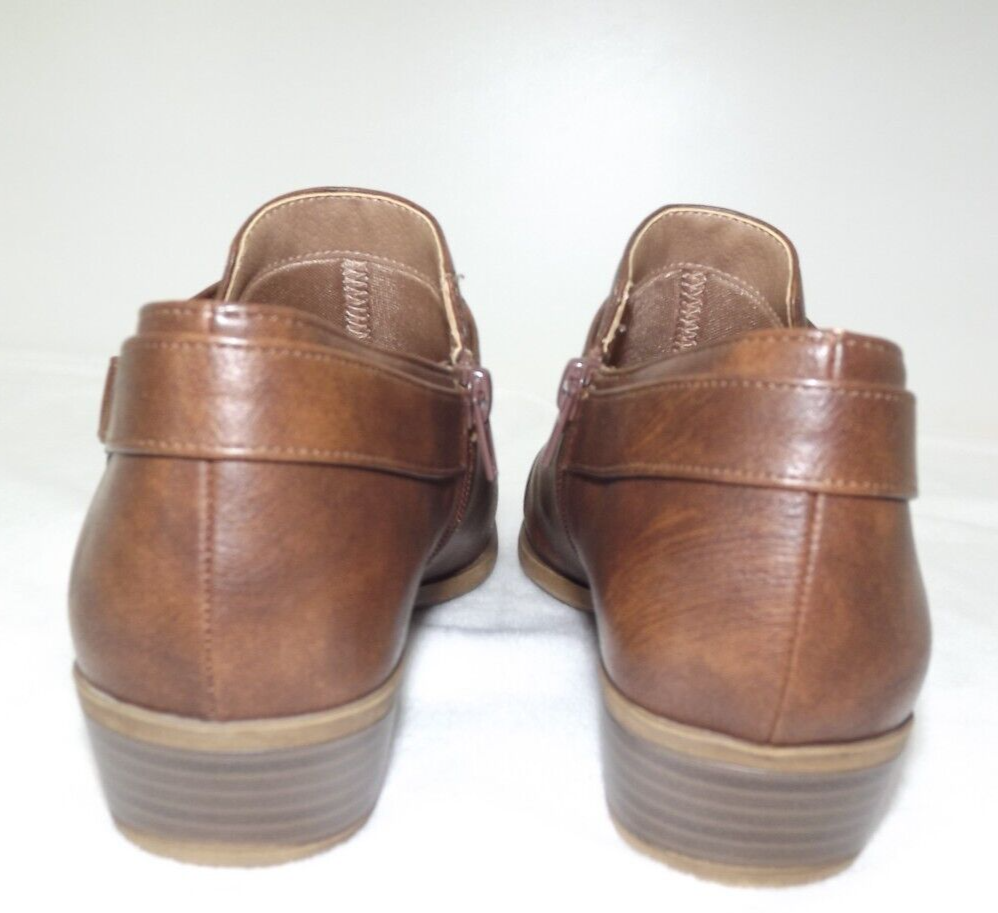 Women's LifeStride Arden Velocity Flex Brown Ankle Booties