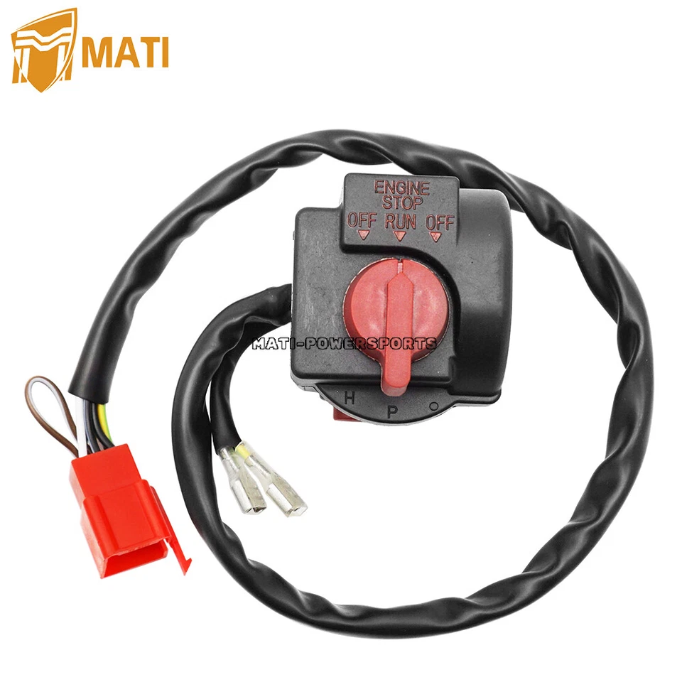 Interruptor de control arranque Kill Stop botón acelerador para Honda CB650 CB750 CB900 79-82 Foto 3 de 4