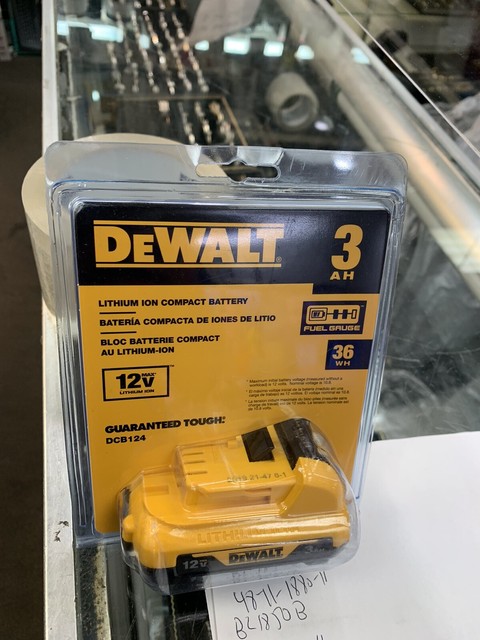 Аккумулятор dewalt dcb124