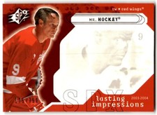 2003-04 SPx Lasting Impressions Gordie Howe /750 #102 Detroit Red Wings